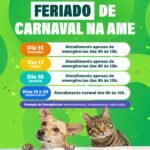 AME Animal garante plantão inédito durante o Carnaval