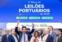 Leilões de três terminais portuários garantem quase R$ 300 milhões em investimentos privados pelo Brasil