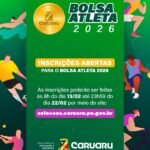 Caruaru inicia inscrições do programa Bolsa Atleta 2026