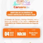 Prefeitura de Caruaru fará lançamento do Calendario da Cidade Americana do Esporte e Virada Esportiva nesta quarta-feira(04)