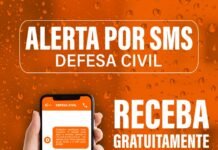 Defesa Civil disponibiliza cadastro gratuito para envio de alertas por SMS e WhatsApp