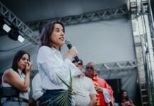 Governadora Raquel Lyra comanda lançamento do Programa 197 Mulher e entrega requalificação da 1ª Delegacia da Mulher, no Recife