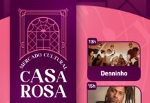 Mercado Cultural Casa Rosa terá fim de semana com MPB e muito forró em Caruaru