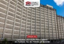 Lançada licitação para obras do Parque.TeC no Edifício Celso Furtado