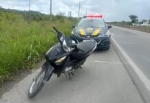 PRF flagra motocicleta atrasada há 20 anos na BR 232, em Caruaru