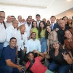 Miguel Coelho participa de almoço com Raquel Lyra e Marcelo Gouveia
