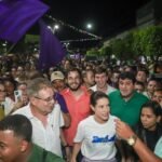 População vai às ruas de Vicência para receber Raquel, que lidera ato político e mostra força na Mata Norte