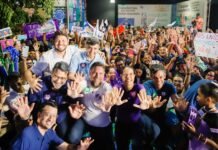 “A gente não vai descansar enquanto quem mora aqui não tiver o direito de viver em uma habitação sem medo da chuva”, diz Raquel em caminhada no Recife
