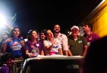 Túlio Gadêlha é recebido com carinho pela população durante caminhada em Paulista ao lado de Raquel Lyra