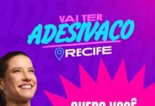 Começou o grande adesivaço de Raquel no Recife