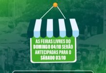 Feiras livres de bairro terão mudanças no funcionamento devido às eleições