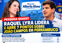 Pesquisa Quaest: Raquel (PSD) mantém liderança abrindo 7 pontos de João Campos em Pernambuco