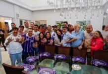 Raquel Lyra reúne prefeitos e lideranças do Araripe ao lado de Eduardo da Fonte e pede voto casado nos candidatos dela ao Senado