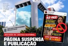 Justiça Eleitoral manda suspender página e retirar do ar publicação que sugeria uso da violência contra Raquel Lyra