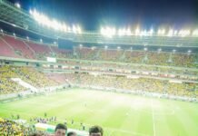 Em jogo da Seleção Brasileira Feminina, governadora Raquel Lyra destaca investimentos realizados na Arena de Pernambuco