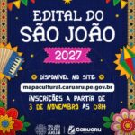 São João de Caruaru 2027: Prefeitura lança editais para seleção de artistas e propostas culturais