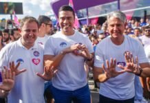 Rodrigo Pinheiro, Anderson Luiz e Fernando Monteiro convocam população para grande carreata com Raquel Lyra em Caruaru
