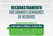 Prefeitura de Caruaru abre recadastramento anual para grandes geradores de resíduos